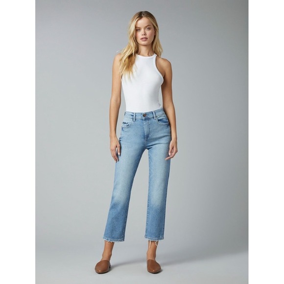 NWT DL1961 Patti Jeans Women's 31 Straight High Rise Vintage Ankle Reef - Picture 1 of 10